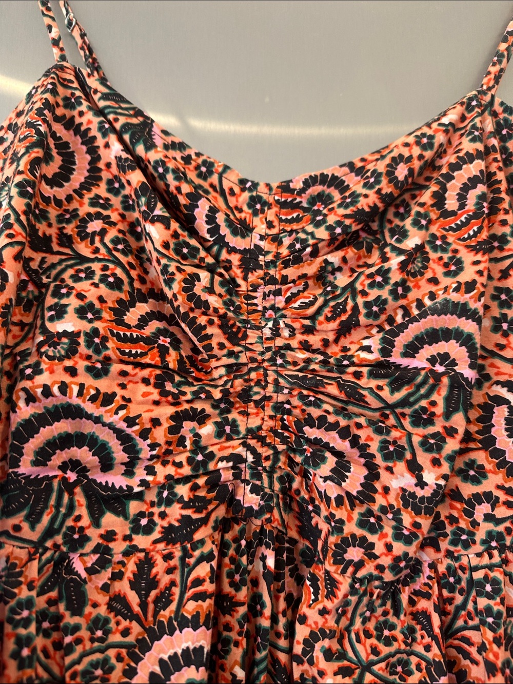 A.L.C. Red Paisley Midi Dress - Picture 13 of 14